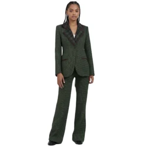Tweedy Wool Cotton 2 Piece-Suit